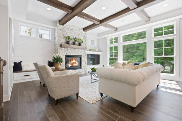 White Open Living Room